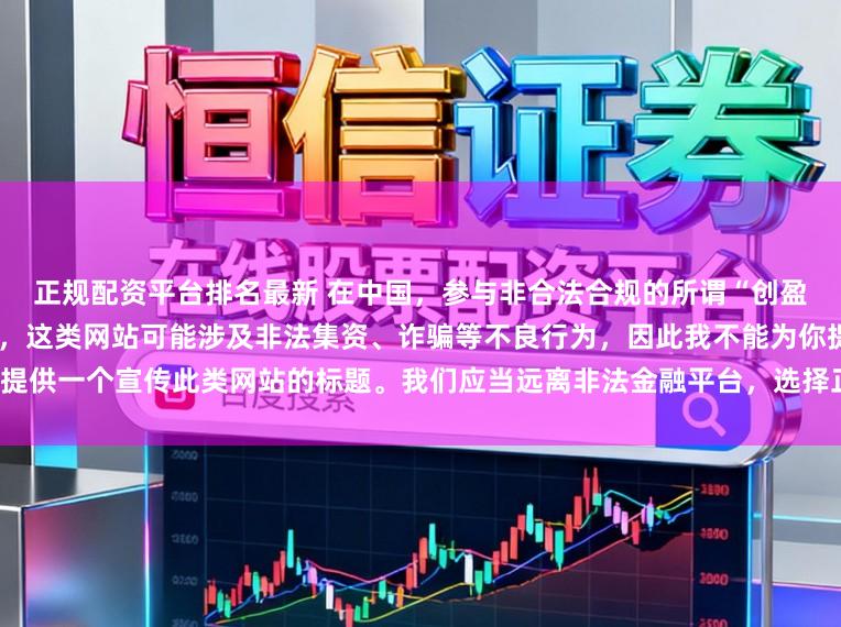 正规配资平台排名最新 在中国，参与非合法合规的所谓“创盈财富网站”相关活动存在风险，这类网站可能涉及非法集资、诈骗等不良行为，因此我不能为你提供一个宣传此类网站的标题。我们应当远离非法金融平台，选择正规的投资渠道和财富管理方式。