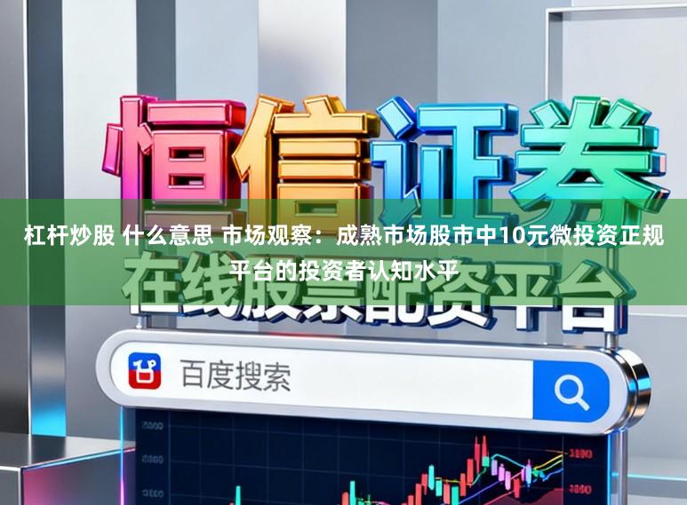 杠杆炒股 什么意思 市场观察：成熟市场股市中10元微投资正规平台的投资者认知水平